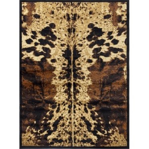 LunaLulinlk Black Cowhide Design Multi 2 ft. x 3 ft. Southwest Area Rug - 1 of 4