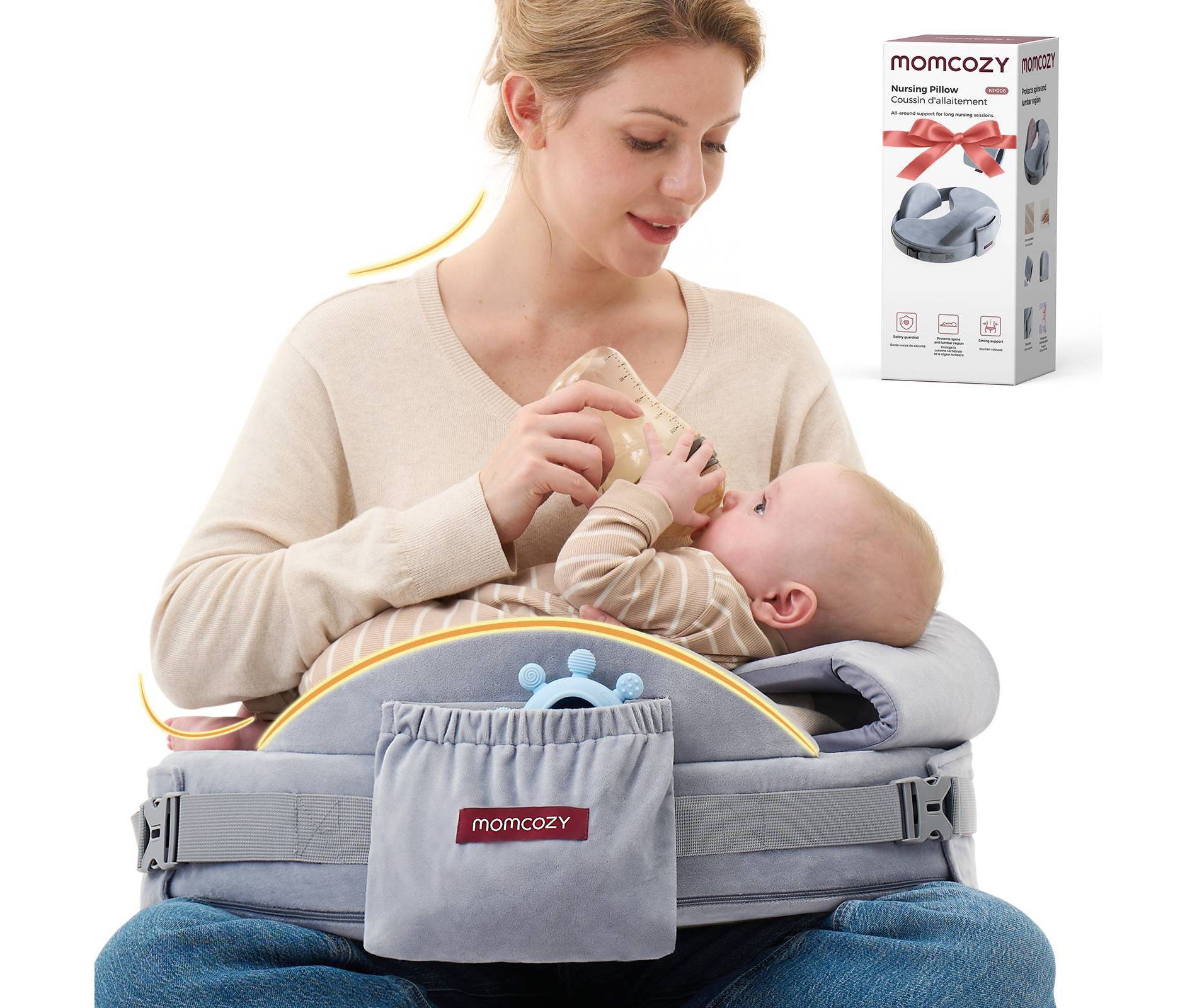 Momcozy Upgraded Adjustable Nursing Pillow