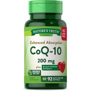 Nature's Truth CoQ10 200 mg | 92 Softgels - 1 of 2