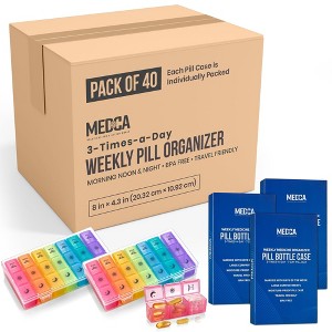 MEDca 3-Times-Daily Weekly Organizer with Removable Trays Pill