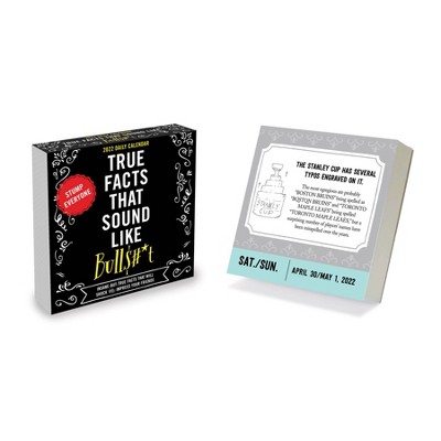 2022 Desktop Daily Calendar Facts that Sound Like BS - The Time Factory