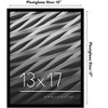 Americanflat 13x17 Picture Frame with Polished Plexiglass - Streamline Collection - Thin Border Picture Frame for Wall Display - Black - 2 of 4