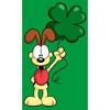 Juniors Womens Garfield St. Patrick's Day Odie Shamrock Balloon T-Shirt - 2 of 4