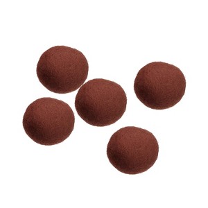 Unique Bargains Home Handcrafts Project DIY Wool Felt Balls Beads 5 Pcs - 1 of 3