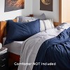 3 pieces Duvet Cover Soft Double Brushed Bedding Set for Kids & Adults Zipper Closure - 2 of 4