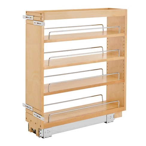 Rev-a-shelf 6.5 Pull Out Kitchen Cabinet Storage Organizer Slide Out  Pantry Spice Rack With Adjustable Shelves For 6.5 W Cabinet Opening,  448-bc-6c : Target
