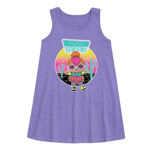 Girls' - LOL Surprise! - Road Trippin Graphic Sleeveless Aline Dress - 1 of 3