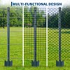 10 Packs Fence Post, 3Feet Garden Fence Stakes with U-Channel, Metal Corner Posts for Holding Garden Wire Fence - 4 of 4