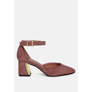 Rory Metallic Sling Detail Block Heel Women Sandals - 1 of 4