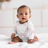 Sweet Jojo Designs Baby Girl Baby Bodysuit - Set 0-6M Ballerina and Ballet Bows Pink and White 2pc - 2 of 4