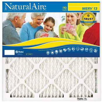 NaturalAire 12 in. W X 24 in. H X 1 in. D Polyester Synthetic 13 MERV Pleated Air Filter (Pack of 12)