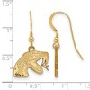 Black Bow Jewelry 14k Yellow Gold Plated Sterling Silver Florida A&M Rattlers NCAA Dangle Earrings - 2 of 3