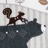 Lambs & Ivy Woodland Forest Animal Nursery 5-Piece Baby Crib Bedding Set - Gray - 3 of 4