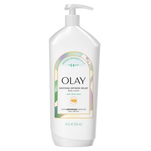 Olay Core Soothing Dryness Relief Aloe Vera Body Lotion - 18 fl oz - 1 of 4