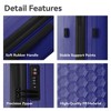 3-Piece Luggage Set Travel Lightweight Suitcases with Rolling Wheels, TSA lock, Carry on Luggages for Business, Trip, (20"/24"/28"), Navy Blue - 3 of 4