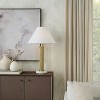 26" Gold & Marble Ribbed Table Lamp with 2 Light Bulb Sockets - Nourison - 2 of 4
