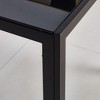 Modern Rectangle Dining Table, with Metal Legs Brace, Office Table, Coffee Table, for Living Room, Kitchen - 3 of 4