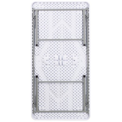 Gray Metal Frame White Plastic Kids Folding Table