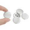Unique Bargains Blouses Sweater Round Aluminum Cotton Fabric Cloth Covered Buttons 10 Pcs - 4 of 4