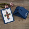 Anna-Kaci Colorful Stained Glass Rhinestone Cross Pendant Necklace Gift Message Card & Envelope Faith Jewelry Gifts - image 4 of 4