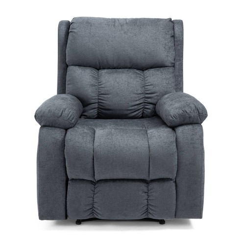 Coosa Contemporary Pillow Tufted Massage Recliner Charcoal - Christopher  Knight Home : Target