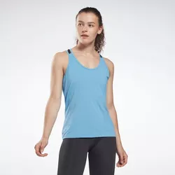 Reebok ACTIVCHILL Athletic Tank Top Womens Athletic Tank Tops X Large Essential Blue