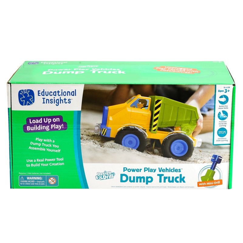 Educational Insights Design & Drill Dump Truck Toy, Ages 3+, 6 of 8