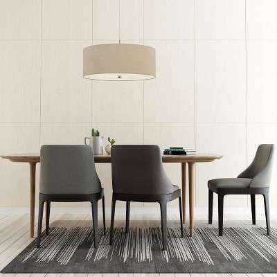 Cal Lighting 60W X 3 Addison Drum Pendant Fixture. Dia:24
