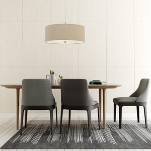 Cal Lighting 60W X 3 Addison Drum Pendant Fixture. Dia:24 - 1 of 2