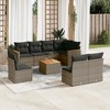 vidaXL Garden Sofa Set Gray - 2 of 4