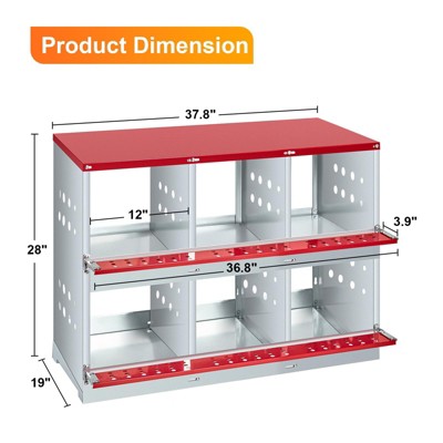Chicken Nesting Box,Easy Egg Collection Large Vented Holes Chicken Coop Equipment with Vented Holes, Heavy Duty Chicken Nesting Boxes for Hens