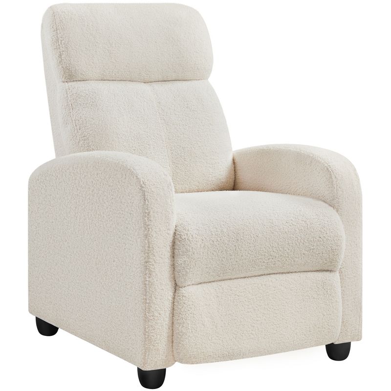 Yaheetech Upholstered Adjustable Boucle Recliner Chair with Pocket Spring, 1 of 9