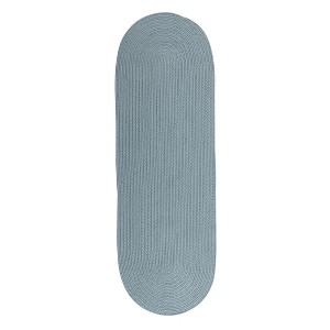 Colonial Mills Boca Raton - Federal Blue 2 Ft x7 Ft Runner (Oval) Rug Indoor/Outdoor 100% Polypropylene - 1 of 4