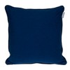 Parkland Collection,Transitional Greek Key Blue Square 20" X 20" Pillow - 2 of 4