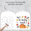 Big Dot of Happiness Fall Pumpkin - Thank You Giant Greeting Card - Big Shaped Jumborific Card - 16.5 x 22 inches - 3 of 4