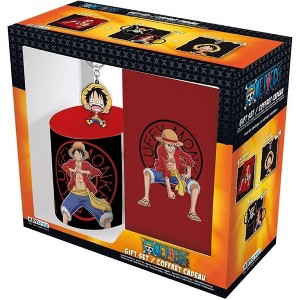 Adult One Piece Luffy 3-Piece Mug Keyring and Notebook Gift Set - 1 of 4