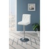 NicBex Set of 2 Bar Stools for Kitchen Island,Adjustable Counter Height Bar Stools with Faux Leather,Bar Chairs for Dining Rooms,Kitchens,White - 4 of 4