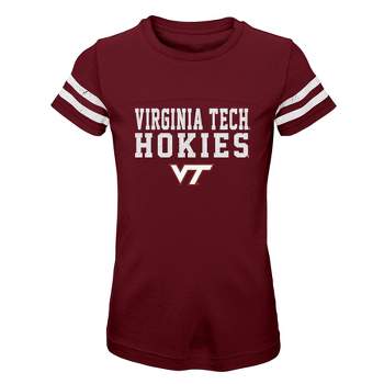 NCAA Virginia Tech Hokies Girls' Striped T-Shirt