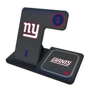 Keyscaper New York Giants Linen 15-Watt 3 in 1 Charging Station - 1 of 4