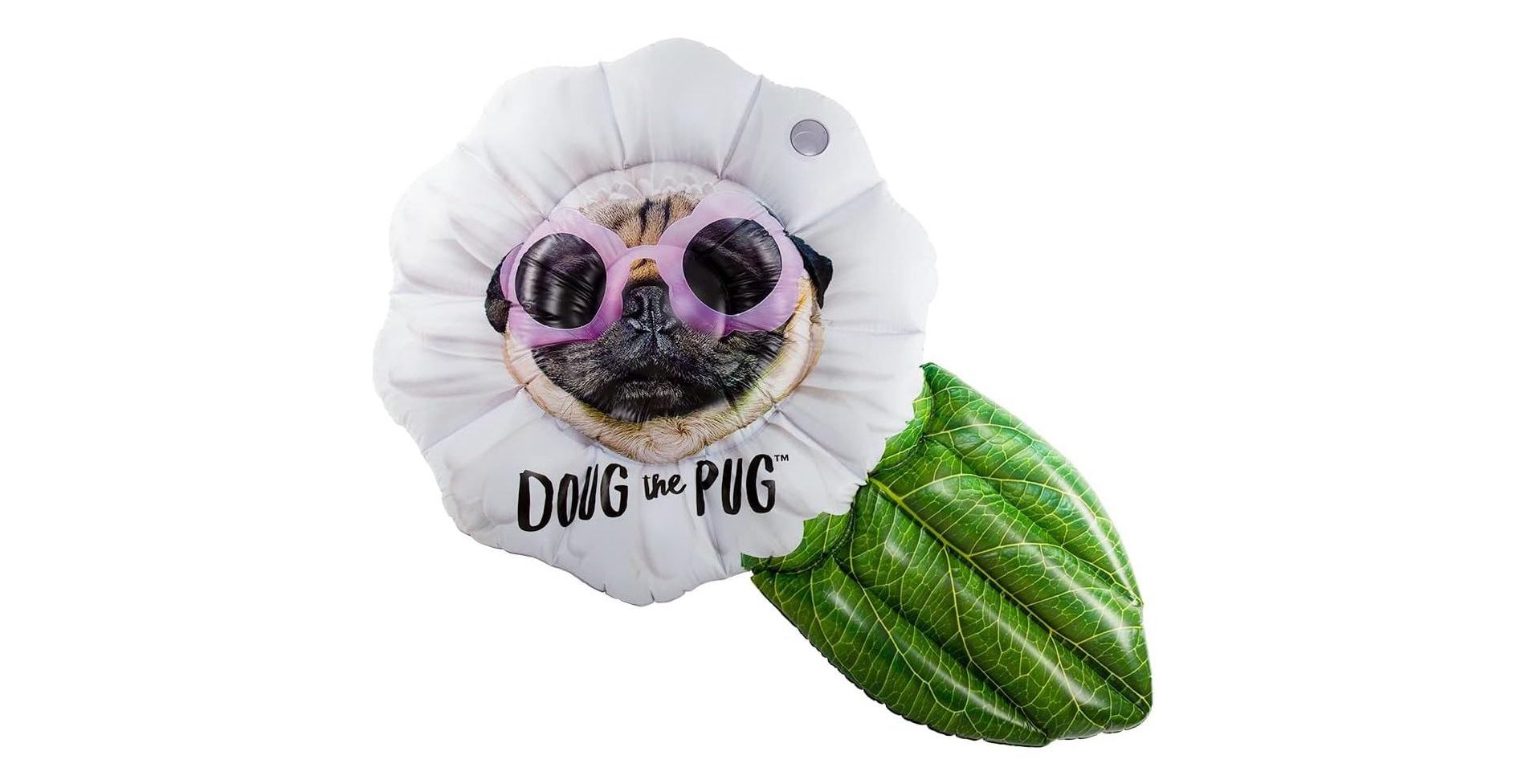 Mighty Mojo Doug The Pug Inflatable Pool Float 74'' x 48