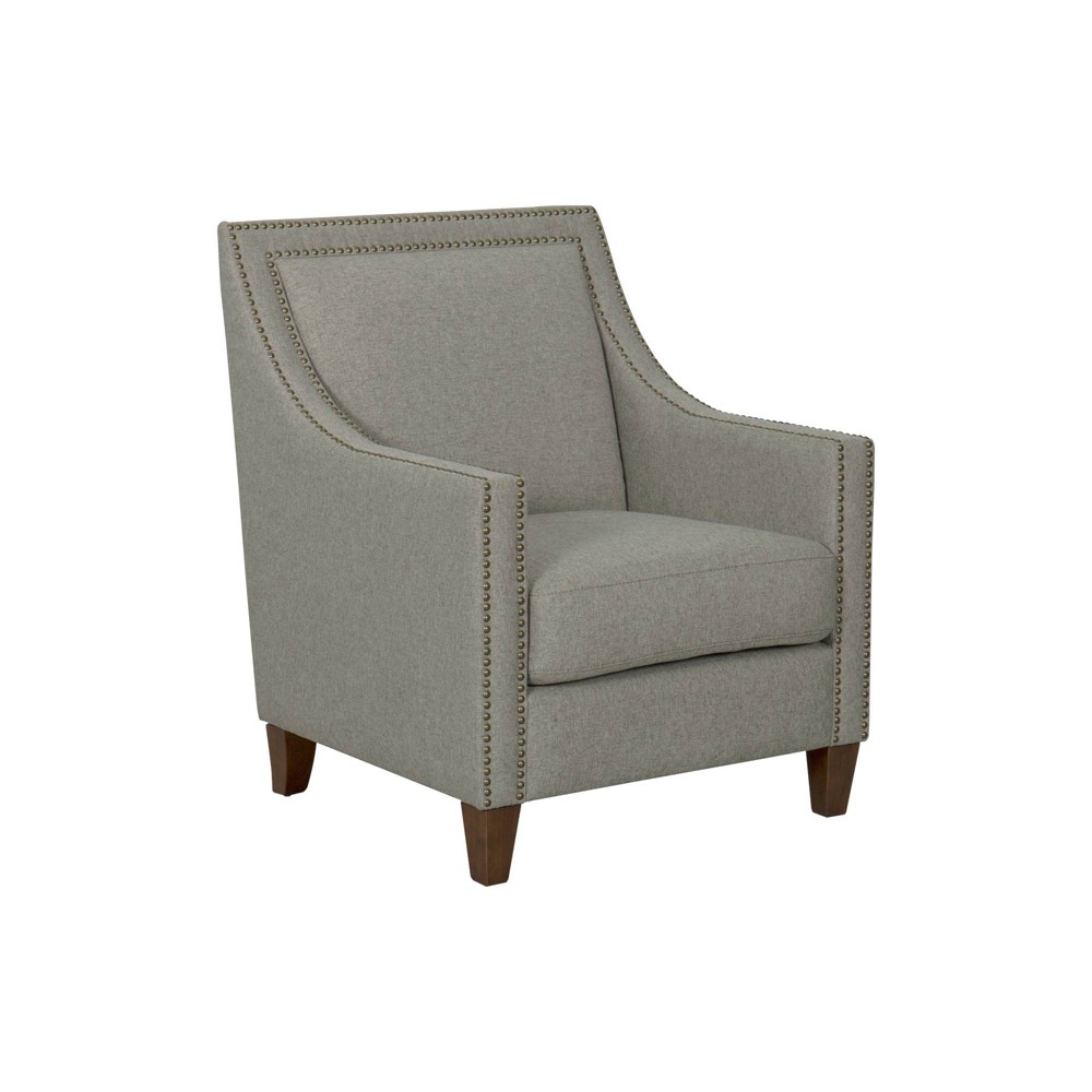Edwin Arm Chair with Nailheads Light Brown - Homepop was $399.99 now $299.99 (25.0% off)