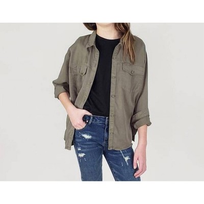Girl Button Down Shirt - tractr L