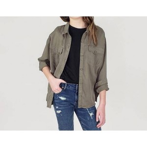 Girl Button Down Shirt - tractr L - 1 of 1