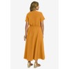 Jessica London Women's Plus Size Drawstring Maxi Dress - image 3 of 4