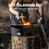 VEVOR Single Horn Anvil, 22Lbs Cast Steel Anvil, High Hardness Rugged Round Horn Anvil Blacksmith - 4 of 4