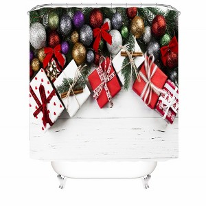Many Christmas Gifts Shower Curtains for Bathroom Waterproof Fabric Bath Curtain Durable Soft Stylish Bathroom Decor 72x72 Inch - 1 of 1
