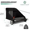 Suchtale Tow Lawn Sweeper, 21 cu. Ft. Large Capacity, Adjustable Height for Leaves Grass Yard Lawn Farm & Sidewalk (42 Inch, Black) - 2 of 4