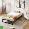 Low Bed Frame Full Size - 10 Inch Heavy Duty Metal Platform, Mattress Foundation, No Box Spring Needed, Noise-Free, Non-Slip - 4 of 4