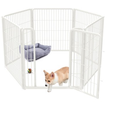 FXW Homeplus Indoor Dog Playpen - Stress-Free and Safe Play,Panels for Puppy and Small Dogs, Black│Patented