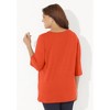 Catherines Women's Plus Size Suprema Studio Double-Ring Tee - 3 of 4